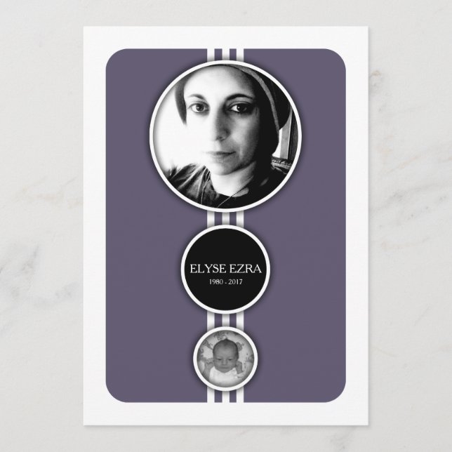 wählt lila Gedenkkarten Programm (Vorderseite)