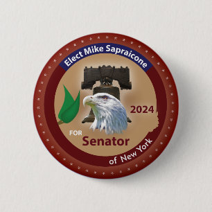 Wählt Mike Sapraicone für den Senator von New York Button
