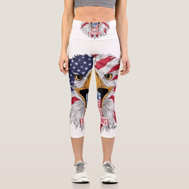 "Wahltag" Hochwaisted Capris (Vorderseite)