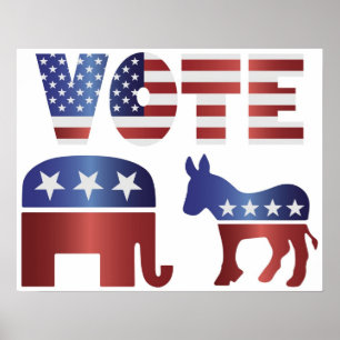 Wahltag-Poster Poster