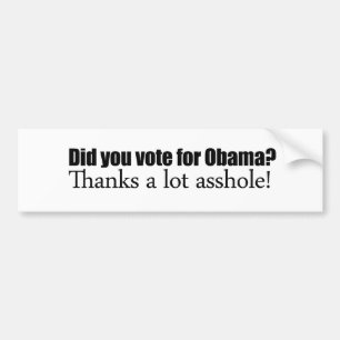 Wählten Sie für Obama Autoaufkleber