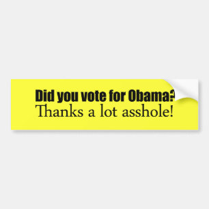 Wählten Sie für Obama Autoaufkleber