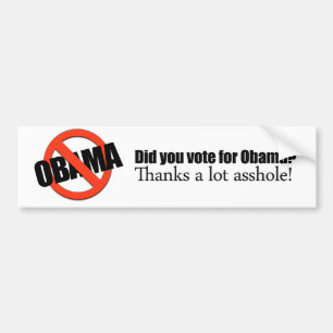 Wählten Sie für Obama Autoaufkleber