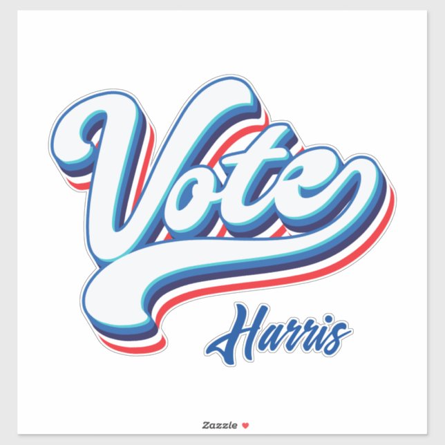 Wahltypografie Aufkleber (Blatt)