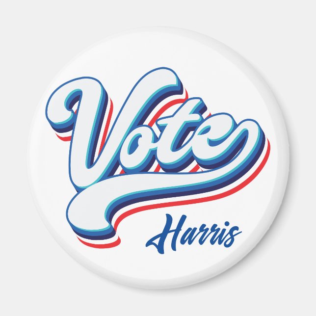 Wahltypografie Magnet (Vorne)