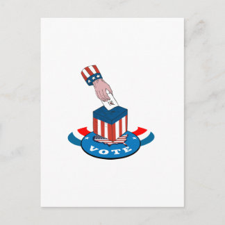 Wahlurne Postkarte