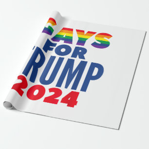 Wahlversprechen für Trump 2024 Geschenkpapier