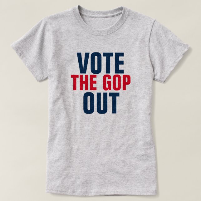 Wahlvorlage für das GOP Out 2020 T-Shirt (Design vorne)