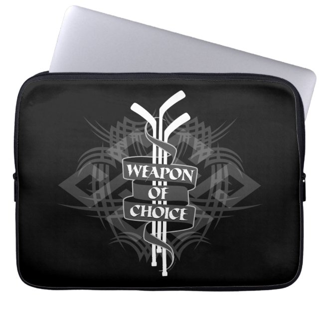 Wahlwaffe (Hockey) Laptopschutzhülle (Vorderseite)