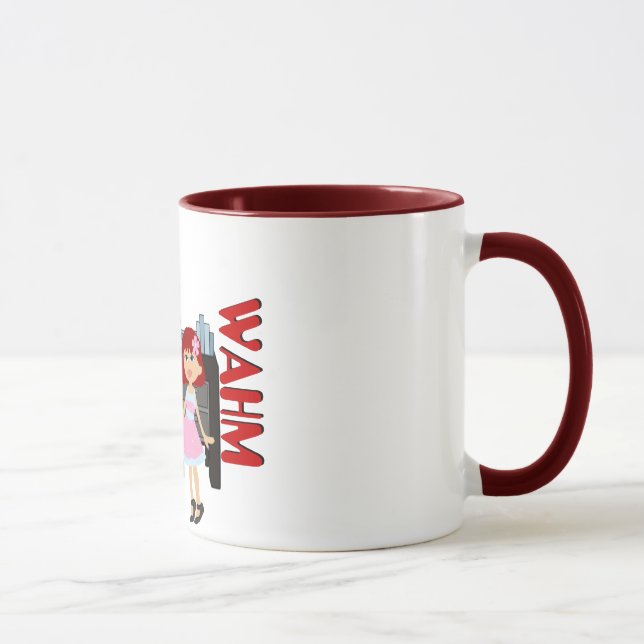 WAHM (Arbeit an Zuhause-Mama) Tasse (Rechts)