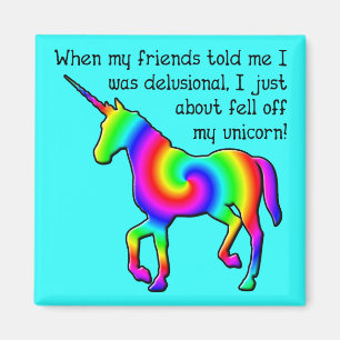 Wahnhaftes Einhorn Lustiger Kühlschrankmagnet Magnet
