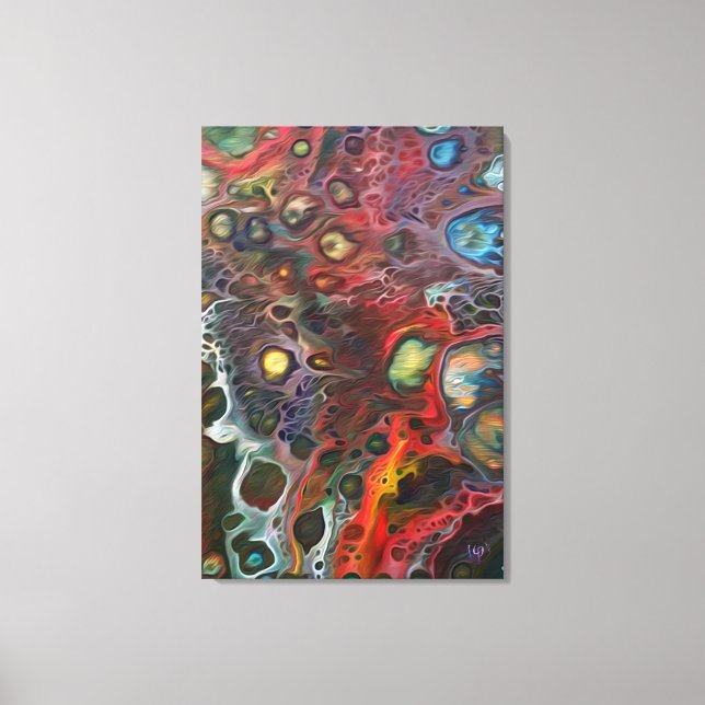 "Wahnsinn ist in der Luft" Leinwanddruck (Vorderseite)