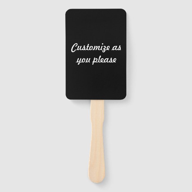 Wahnsinnig schwarze Hochzeit (das dunkelste Schwar Fächer (Vorderseite)