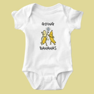 Wahnsinnige Bananen Tanzende Bananen Baby-Bodyanzu Baby Strampler
