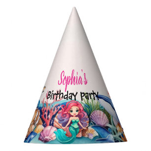Wahnsinnige Mermaid-OzeanGeburtstagsparty Partyhütchen