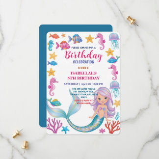 Wahnsinnige Regenbogen-Meerjungfrau Jellyfish Gebu Save The Date