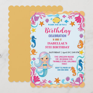 Wahnsinnige Regenbogenfrau Seepferd Geburtstag Save The Date
