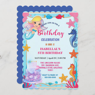 Wahnsinnige Regenbogenfrau Seepferd Geburtstag Save The Date