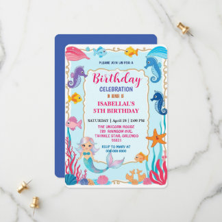 Wahnsinnige Regenbogenfrau Seepferd Geburtstag Save The Date