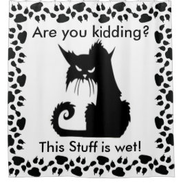 Wahnsinniges Kittmuster Duschvorhang