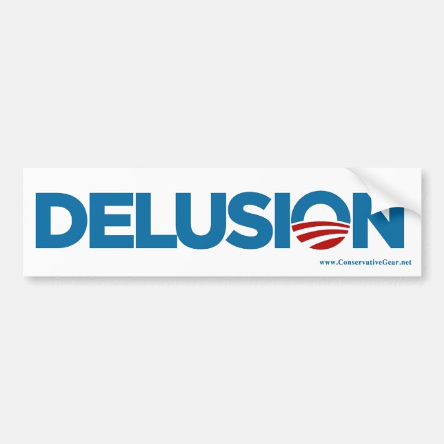 Wahnvorstellung, Obama Autoaufkleber (Vorne)