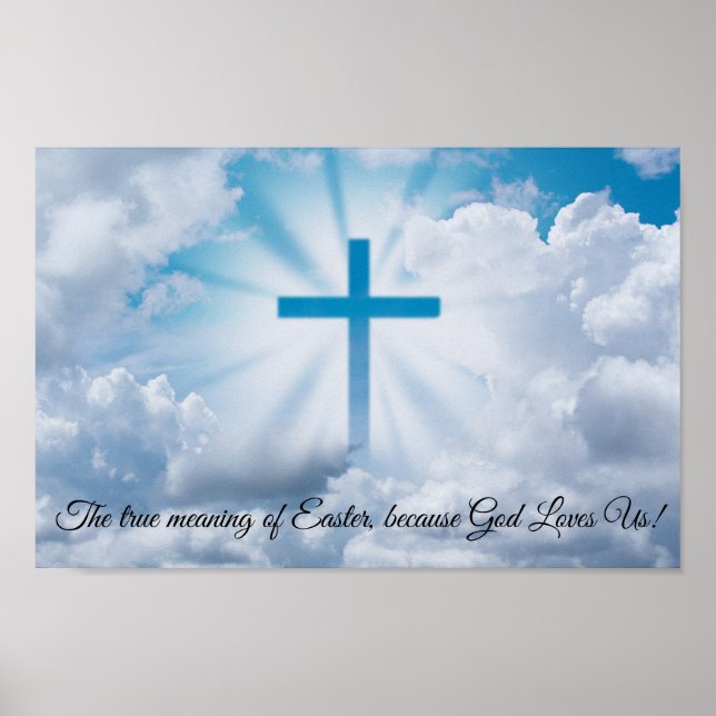 Wahre Bedeutung von Ostern Poster (Vorne)