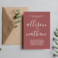 Wahre Einfachheit 1 Script Marsala Minimale Hochze