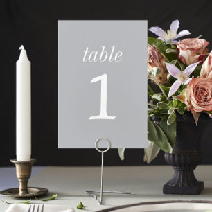 Wahre Einfachheit 2 Sterling Wedding Tischnummer