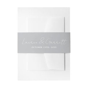 Wahre Einfachheit 3 Brautgroom Sterling Wedding Einladungsbanderole