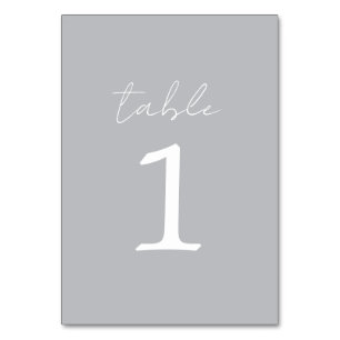 Wahre Einfachheit 3 Sterling Wedding Tischnummer