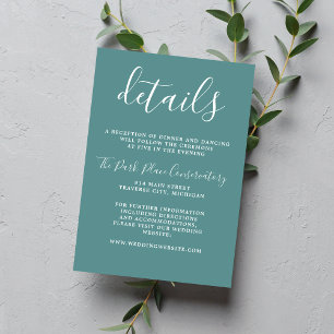 Wahre Einfachheit, Minimalistische Hochzeit mit Ei Begleitkarte