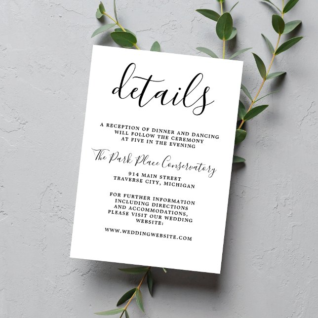 Wahre Einfachheit und einfache Minimalistische Hoc Begleitkarte (Von Creator hochgeladen)