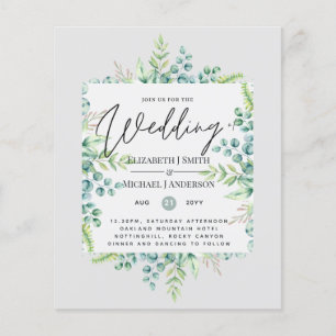 Wahre Farben GREENERY Moderne Hochzeit zum Budget