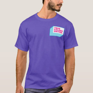 Wahre Farben vereinigten das Shirt (lila)