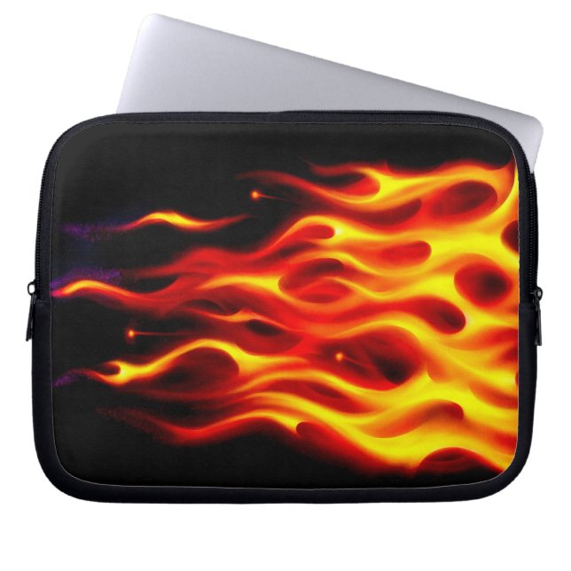 Wahre Feuer-Schoss-Spitzen-Hülse Laptopschutzhülle (Vorderseite)