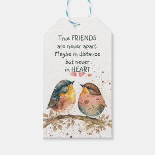 Wahre Freunde sind nie auseinander, vielleicht in  Geschenkanhänger