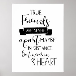 wahre Freunde sind nie auseinandergerissene Freund Poster