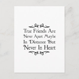 Wahre Freunde sind nie dabei Postkarte