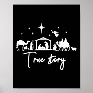 Wahre Geschichte Geburt Christi Weihnachten Byby W Poster