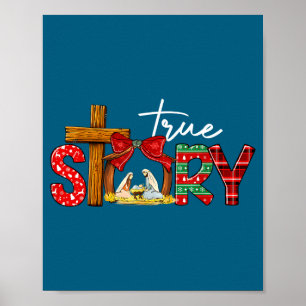 Wahre Geschichte Geburt Christi Weihnachten Jesus Poster