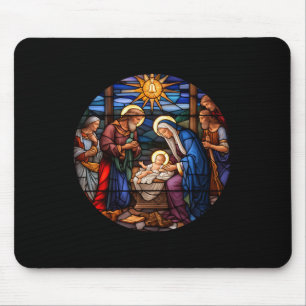 Wahre Geschichte Weihnachten Jesus Christlich Männ Mousepad