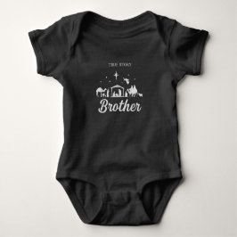 Wahre Geschichte Weihnachtsbruder Familien-Pyjama Baby Strampler