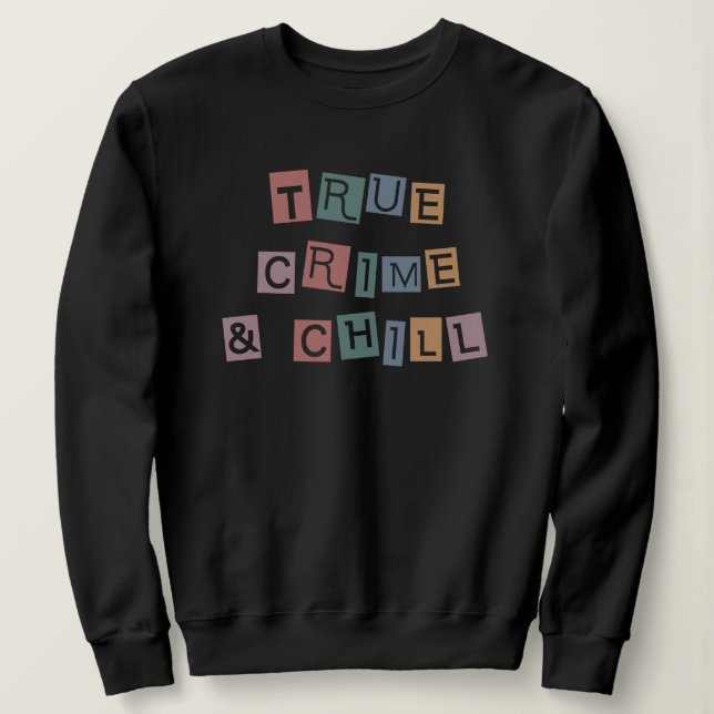 Wahre Kriminalität und Kälte | Mord Crime Show Jun Sweatshirt (Design vorne)