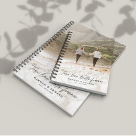 Wahre Liebe Foto Modernes, personalisiertes Gesche Notizblock