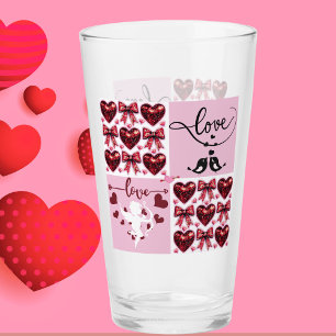 Wahre Liebe in Rosa Glas