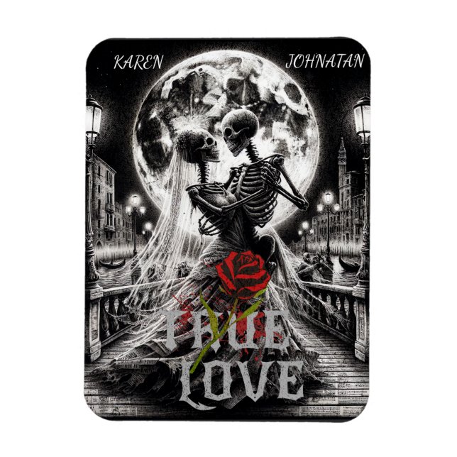 Wahre Liebe jenseits, Individuelle Namen Magnet (Vertikal)