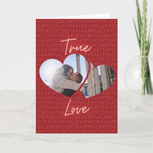 Wahre Liebe Personalisierte Valentinstagskarte Karte