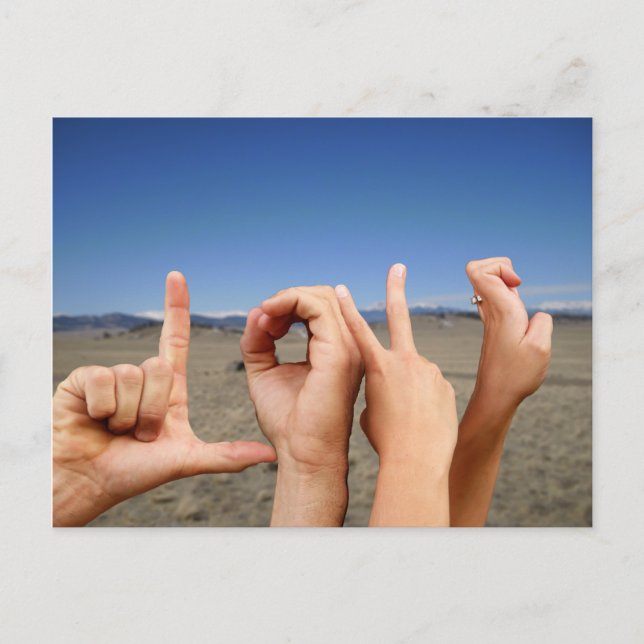 Wahre Liebe Postkarte (Vorderseite)