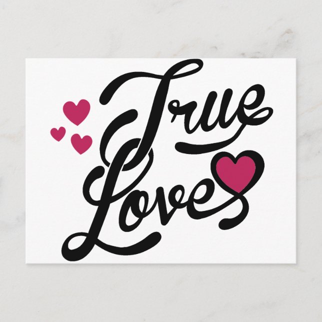 wahre Liebe Postkarte (Vorderseite)