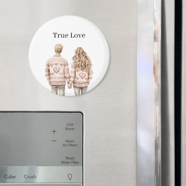 Wahre Liebe Rosa Süßigkeiten Magnet (In Situ (Kühlschrank))